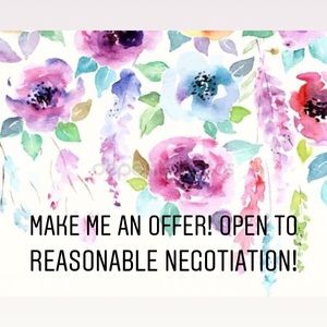 Make me an offer on items in my closet (: